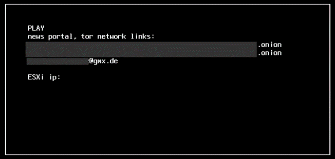 Play ransomware Linux ransom note