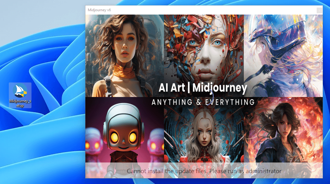 Splash screen shown by Vidar infostealer installer and impersonating Midjourney (source: ESET Threat Report H1 2024) Splash screen shown by Vidar infostealer installer and impersonating Midjourney