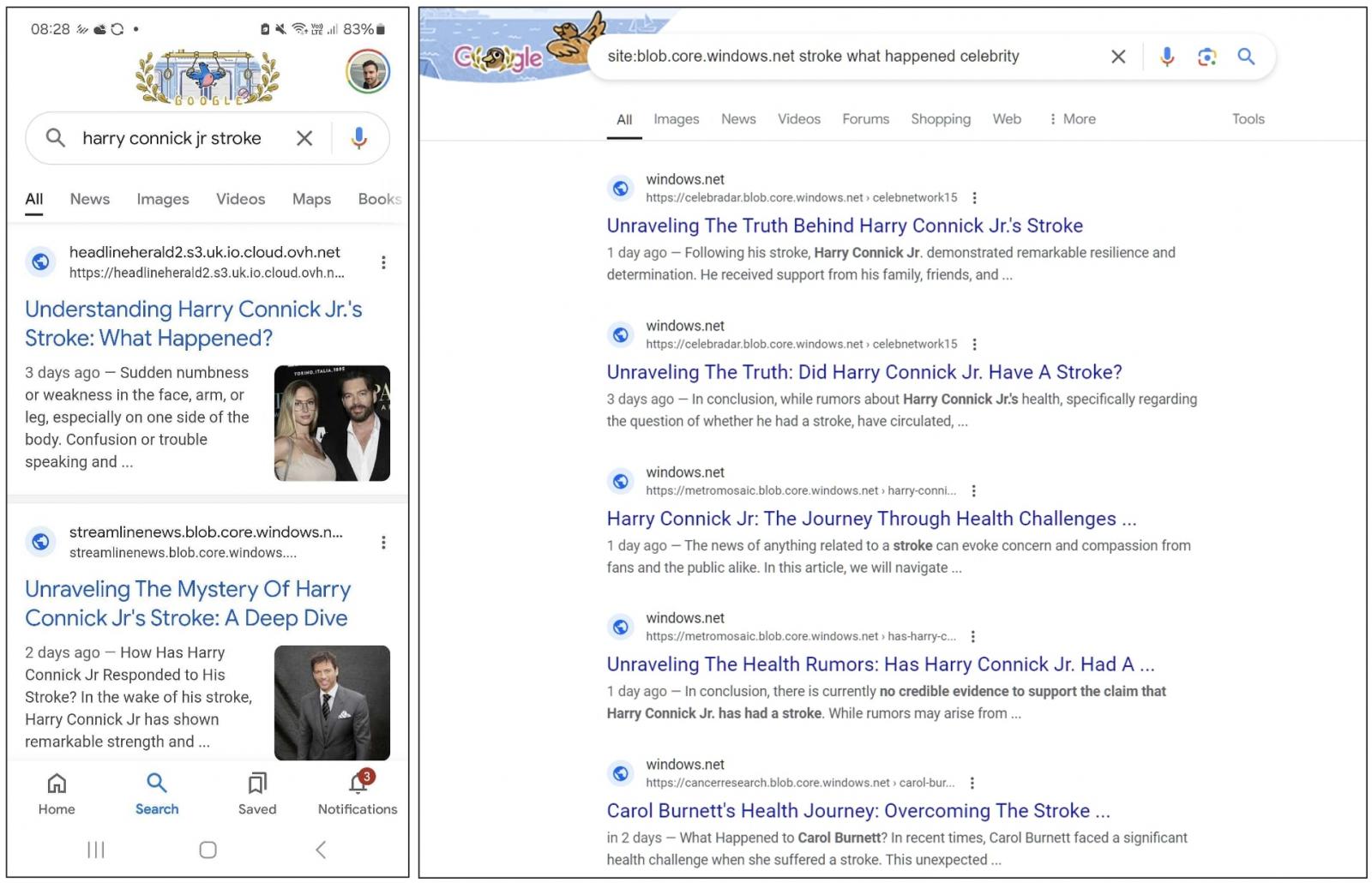 Several Azure and OVH-hosted sites spreading disinformation