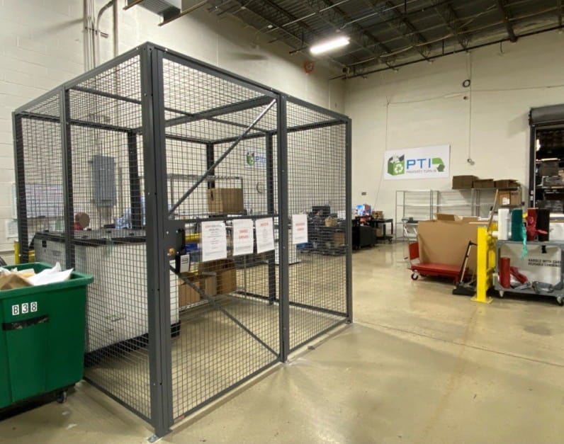 Protective cages to be used in FBI storage facilities
