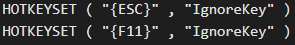 Part that sets the browser to ignore presses of F11 and Esc keys