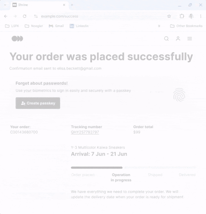 Google PIN Feature