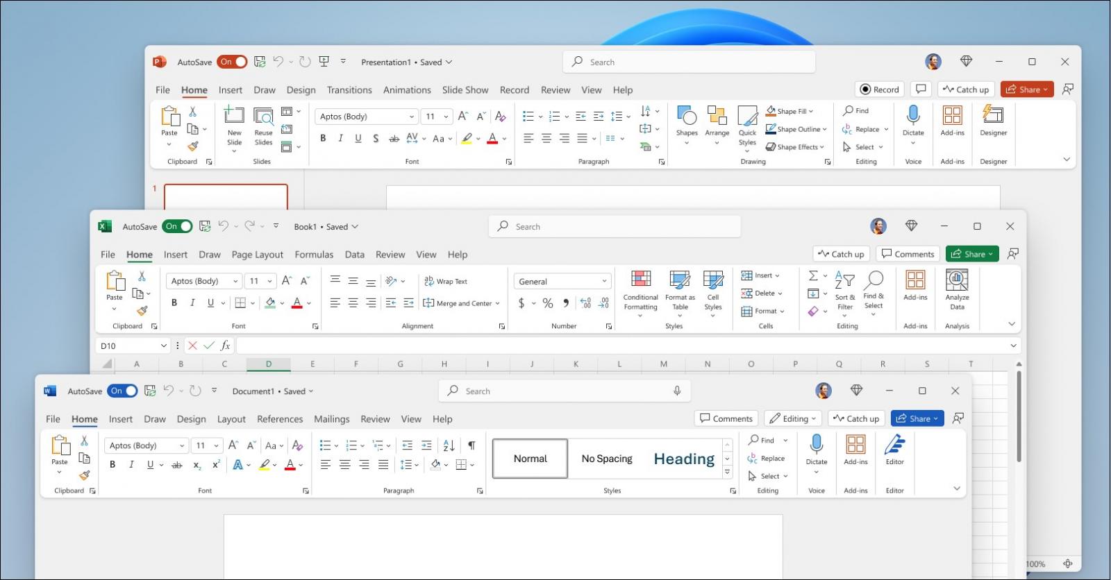 Office 2024 default theme