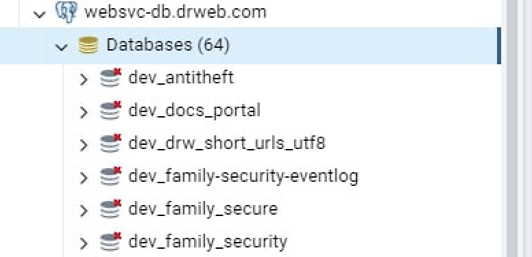 Dr.Web allegedly hacked PostgreSQL server