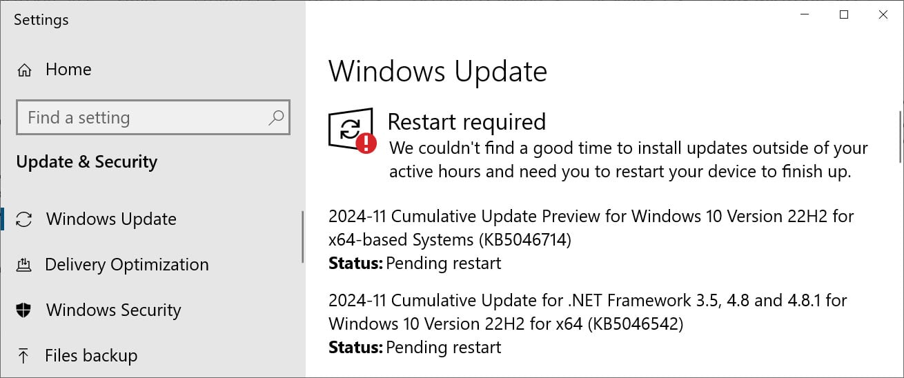 Windows 10 KB5046714 cumulative update preview