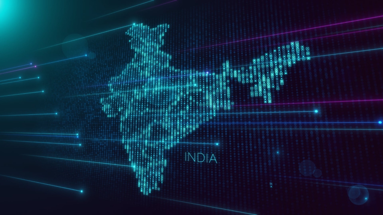 A digital map of India