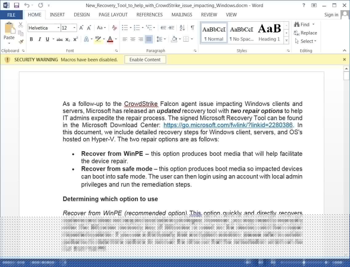 Fake CrowdStrike fix pushing info-stealing malware