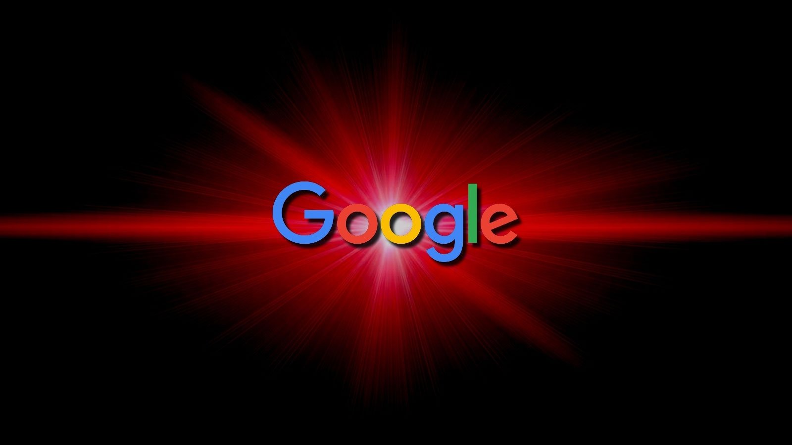 Google with a red starburst
