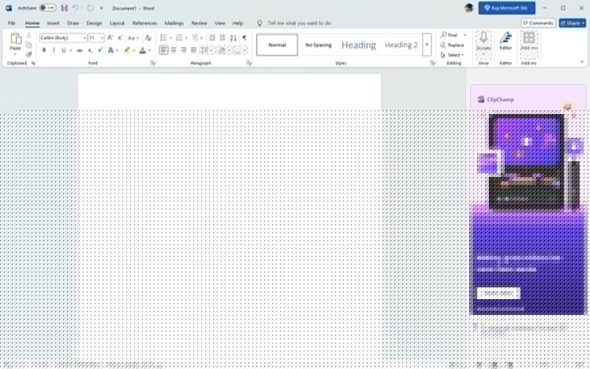 Ad supported Office Word app