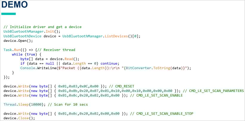 Script that issues HCI commands