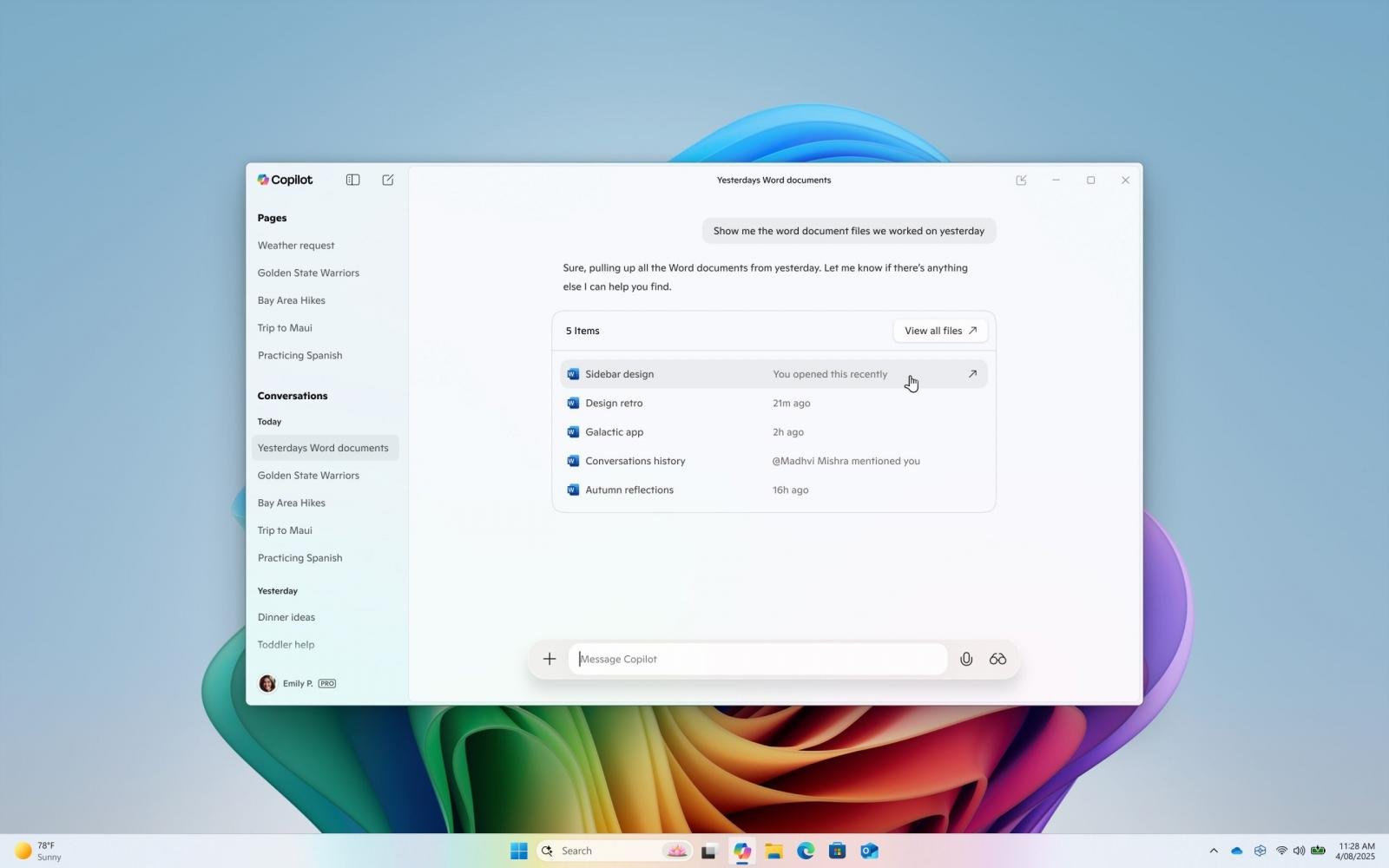 Copilot File Search