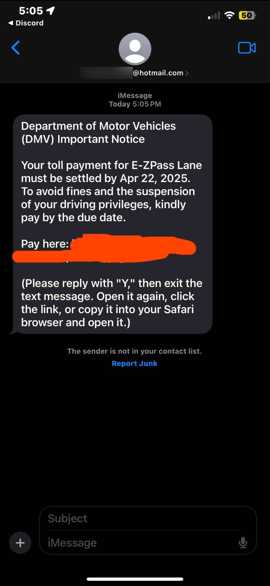 toll road scam 3