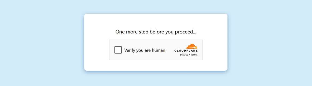 Screenshot of the CAPTCHA on the malicious site