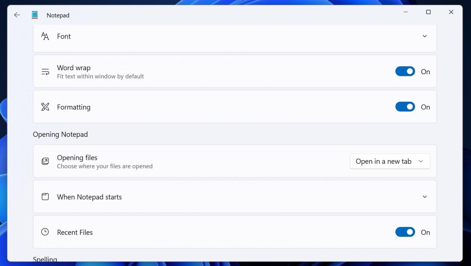Notepad Formatting
