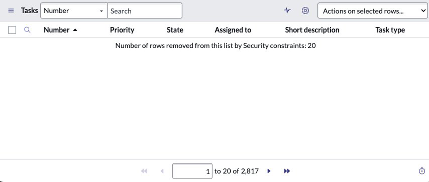 Restricted data still showing record counts and fields