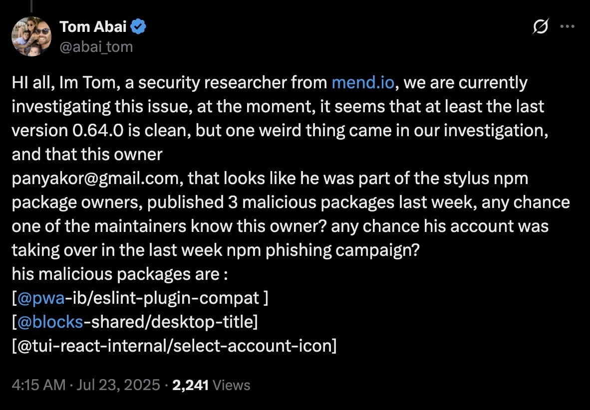 Tom Abai of Mend.io shedding light on the development