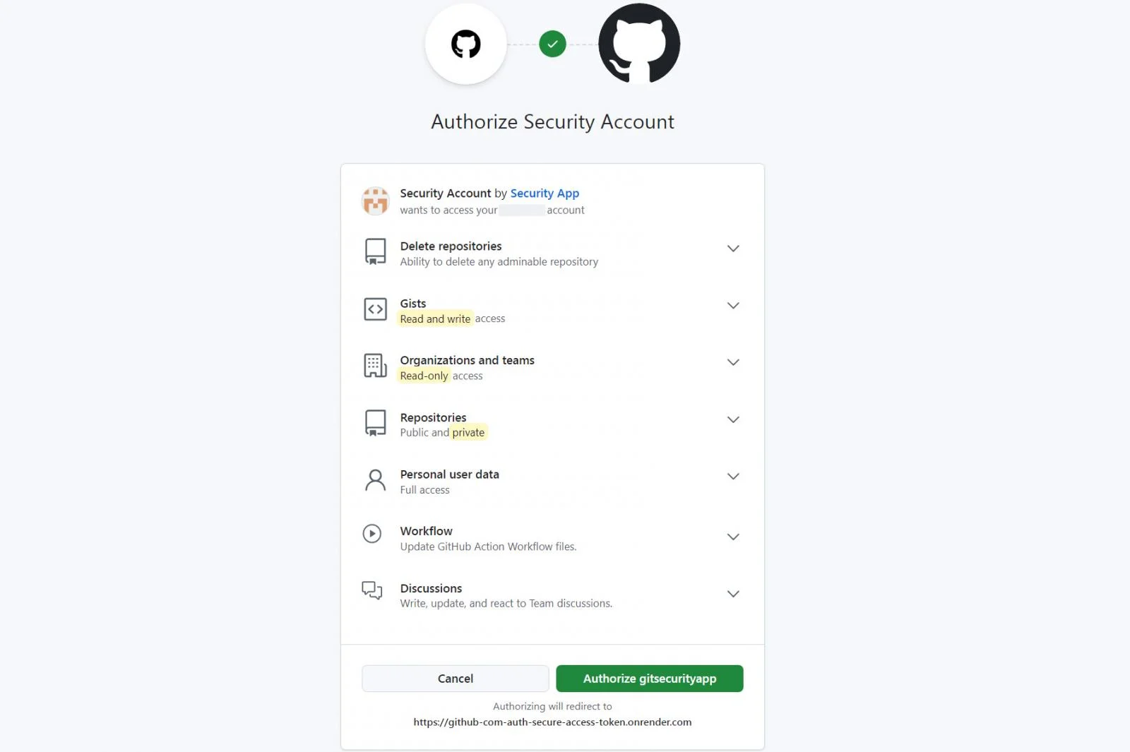 GitHub malicious OAuth app.