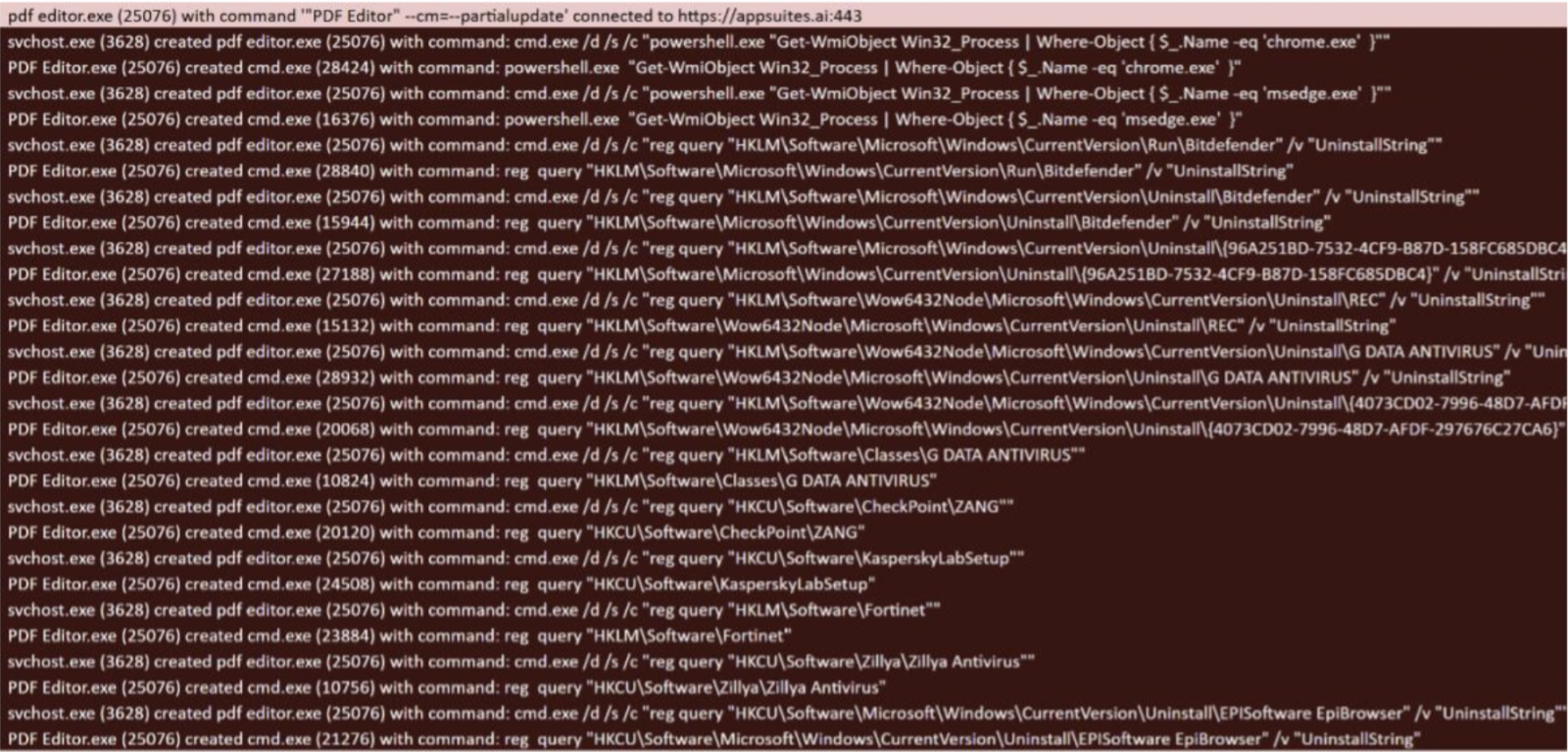 TamperedChef infostealer checking for installed security agents