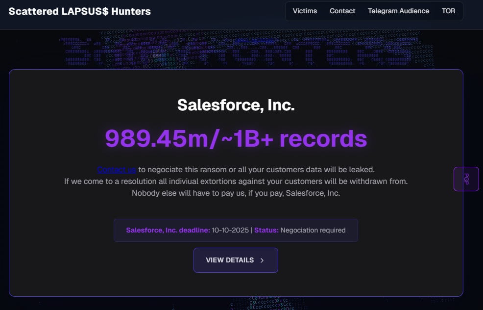 Scattered Lapsus$ Hunters used BreachfForums for the Salesforce campaign