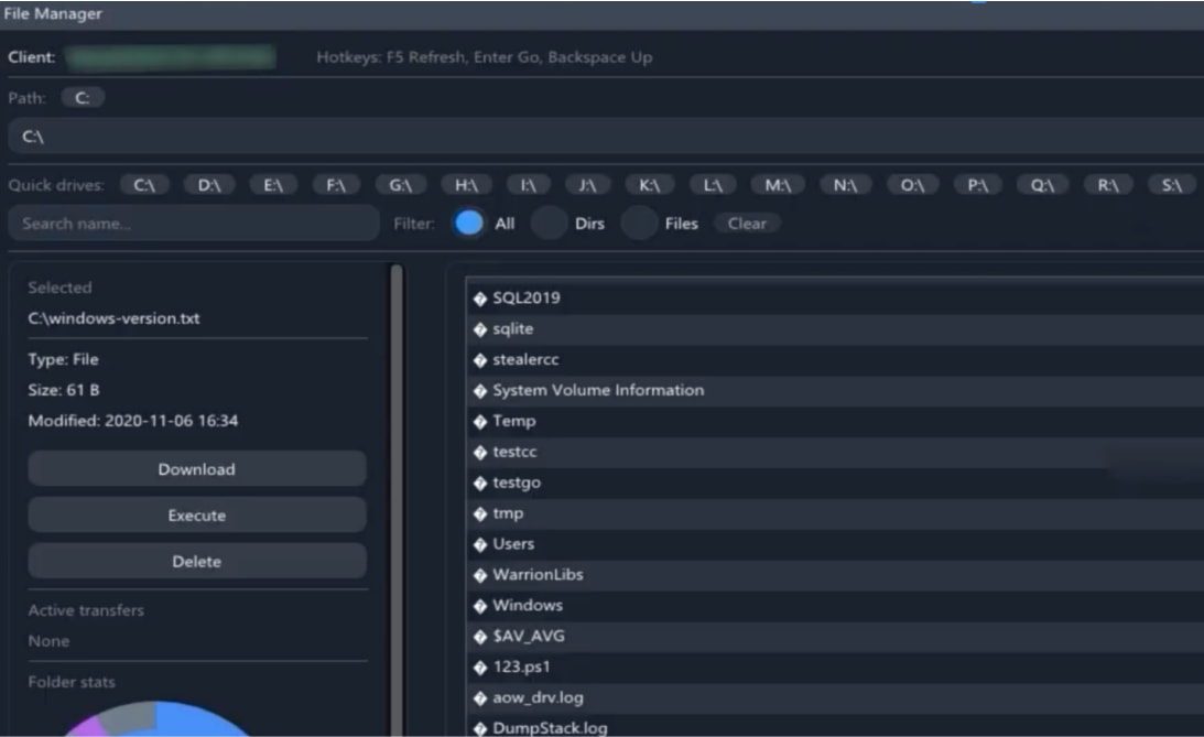 The file management module