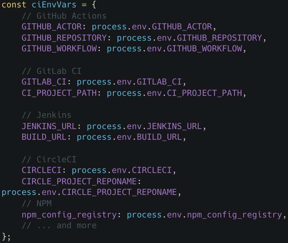 Targeted secrets on the compromised environment