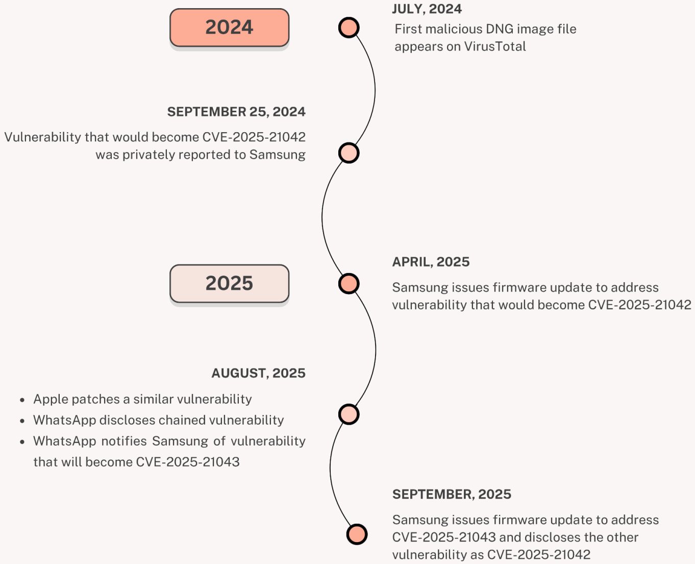 DMG processing flaw exploitation timeline