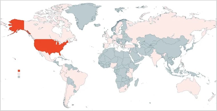 Victims map