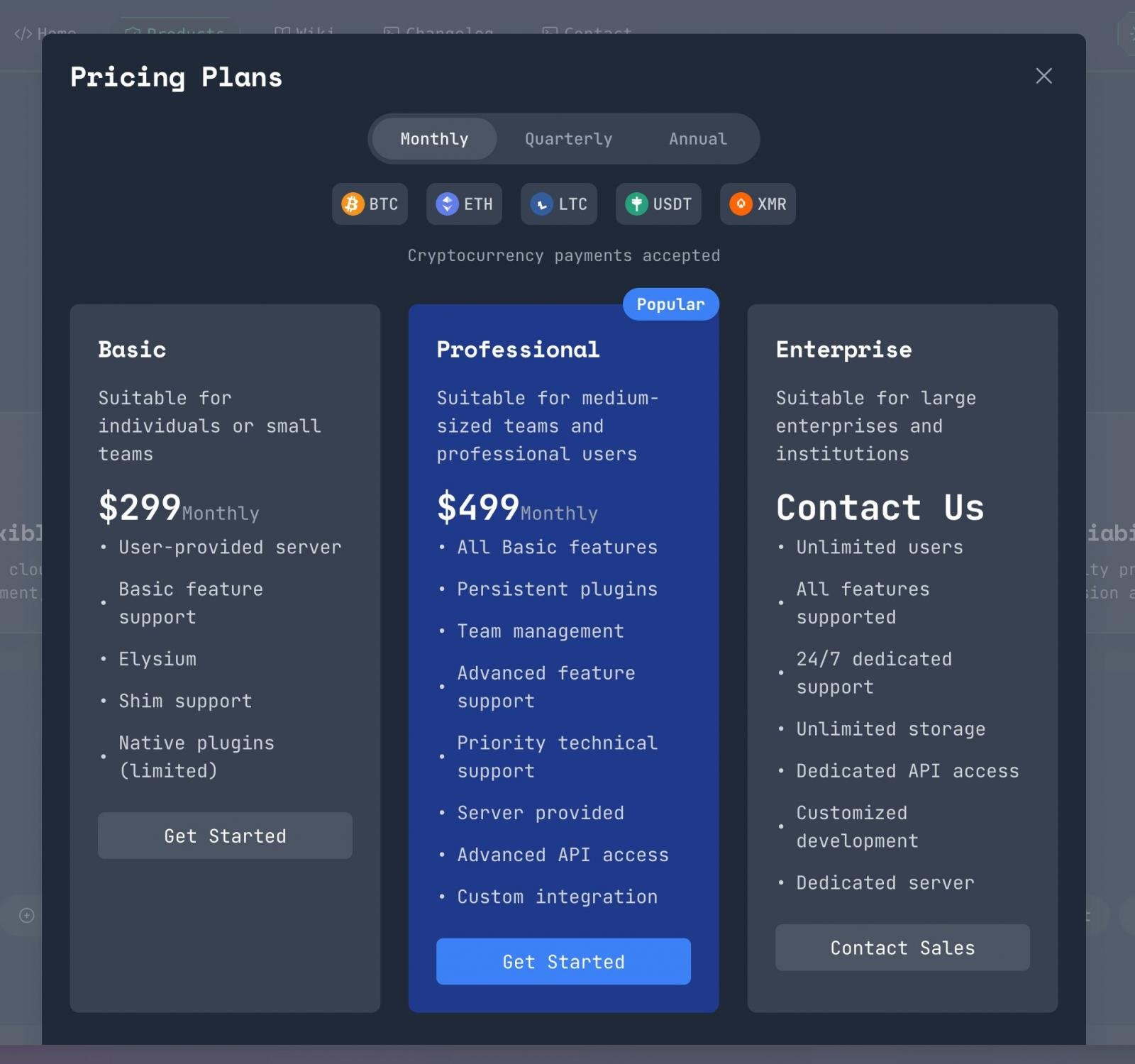 Subscription plans for the Rhadamanthys malware operation