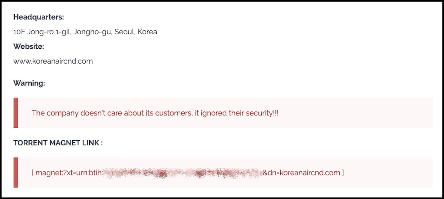 KC&D entry on Clop's leak site