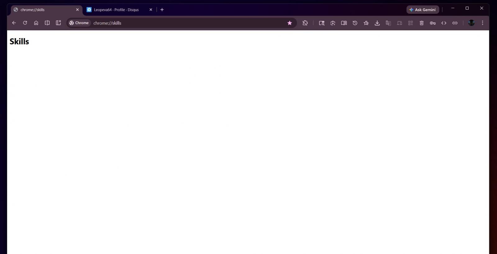 Chrome Skills