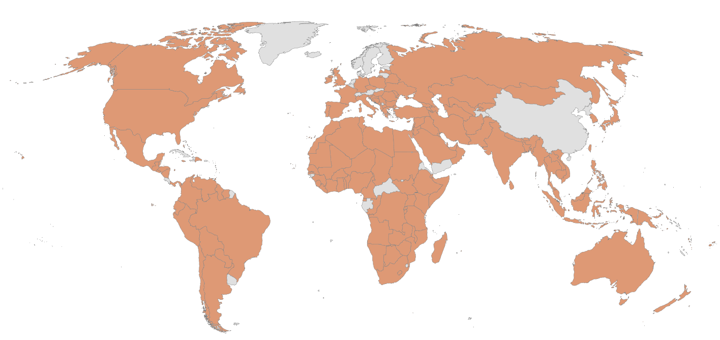 Countries targeted by TGR-STA-1030 reconnaissance between November and December 2025 Countries targeted by TGR-STA-1030 reconnaissance between November and December 2025