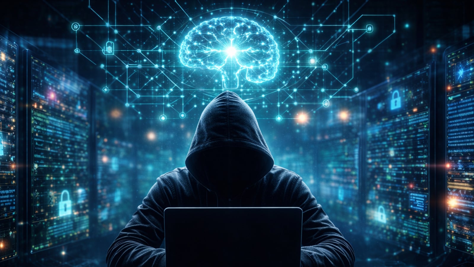 Hacker using AI