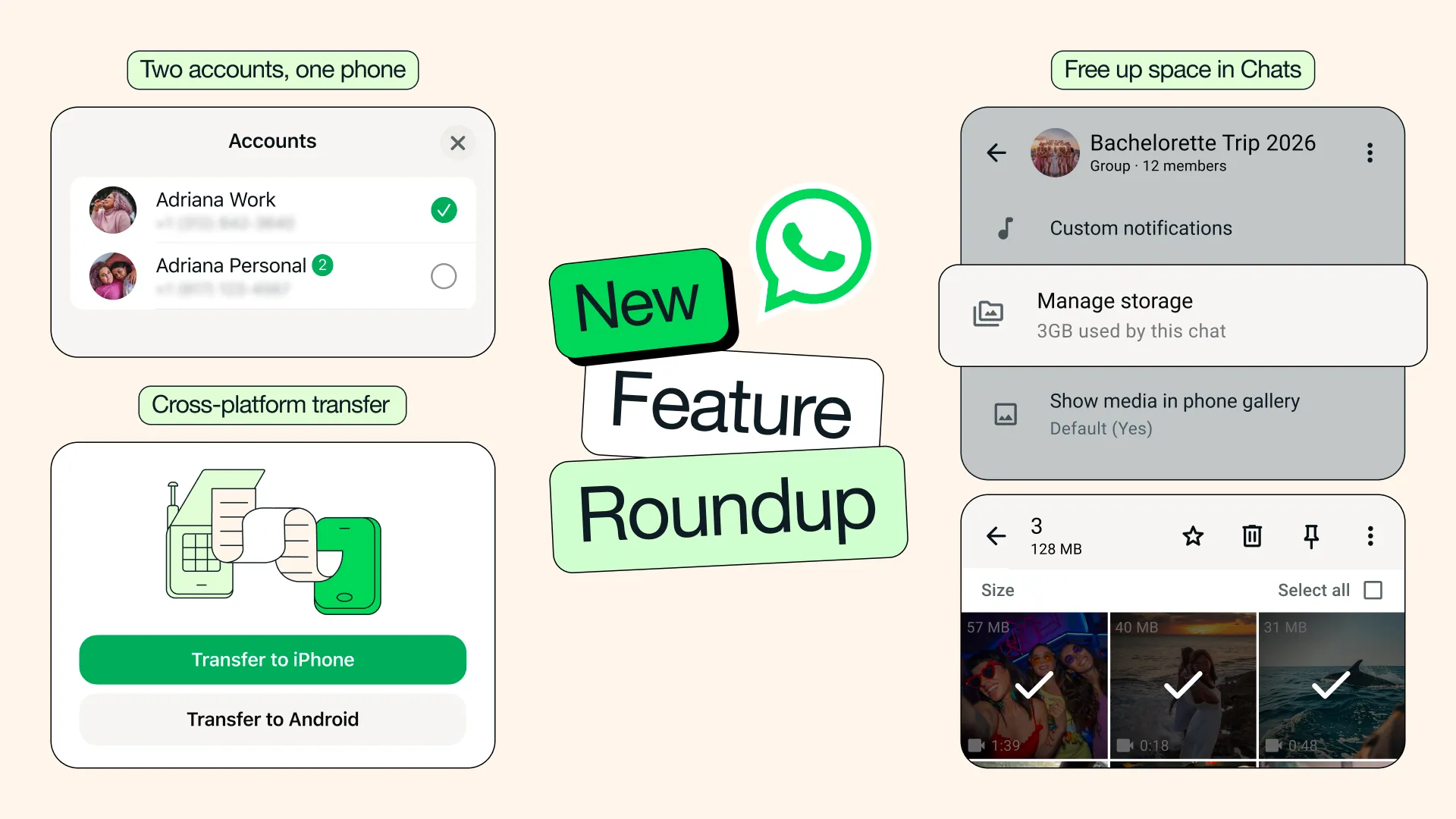New WhatsApp features