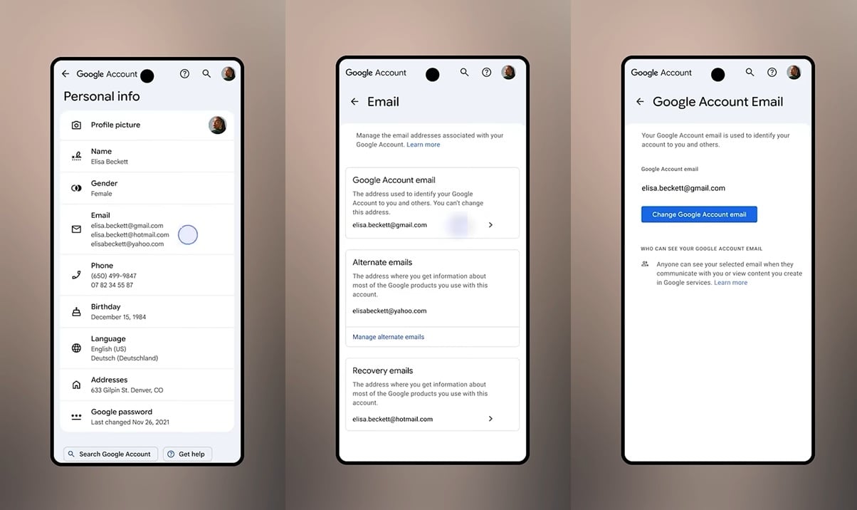 Change Gmail