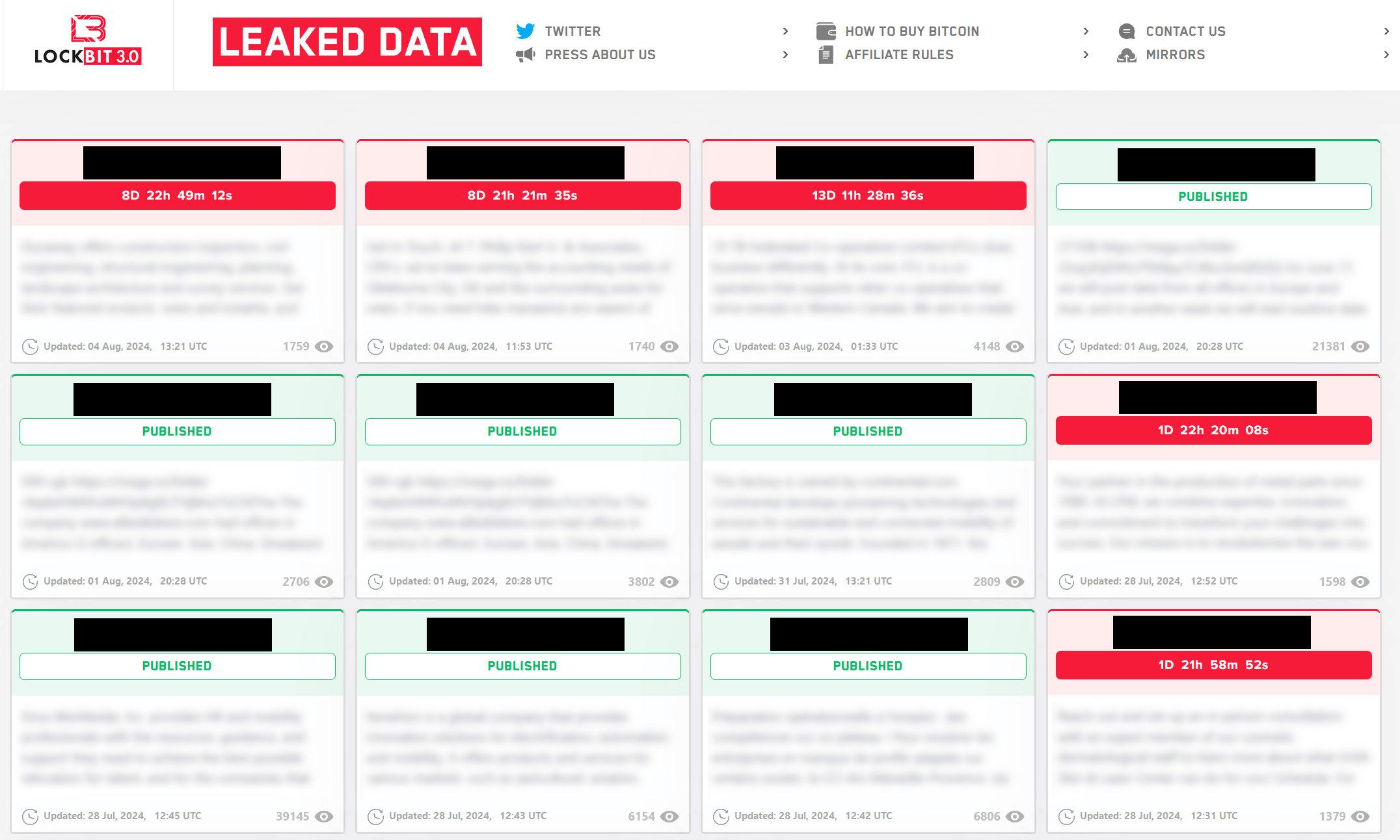 lockbit leak site