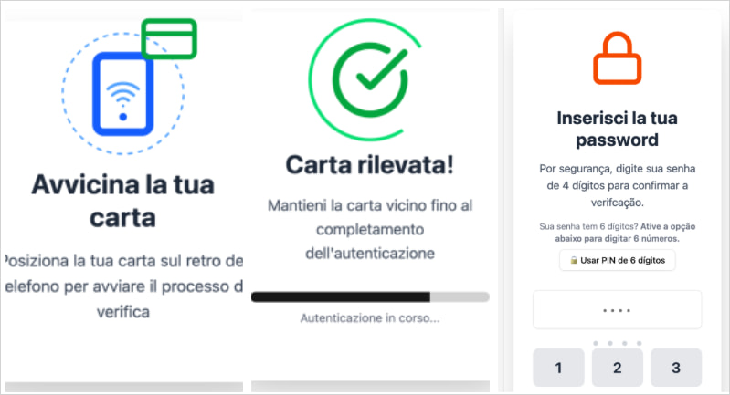 Malicious app's social engineering screens