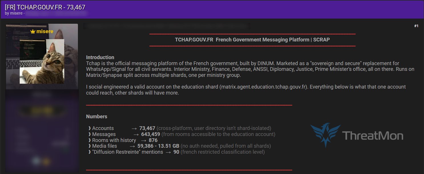 Tchap breach claims