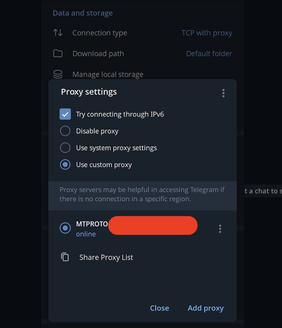 telegram proxy set up step 3