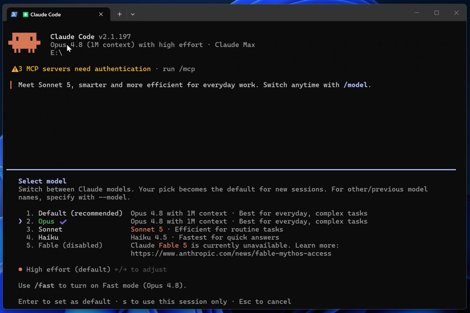 Sonnet 5 in Claude Code