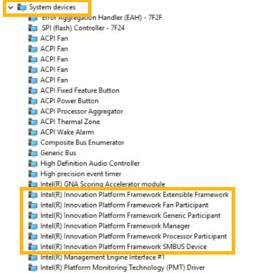 Intel IPF Processor Participant driver