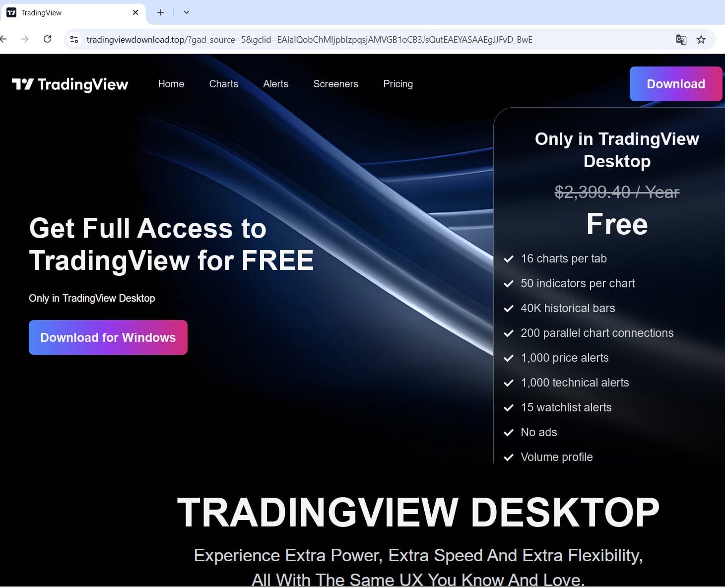 Fake Trading View site
