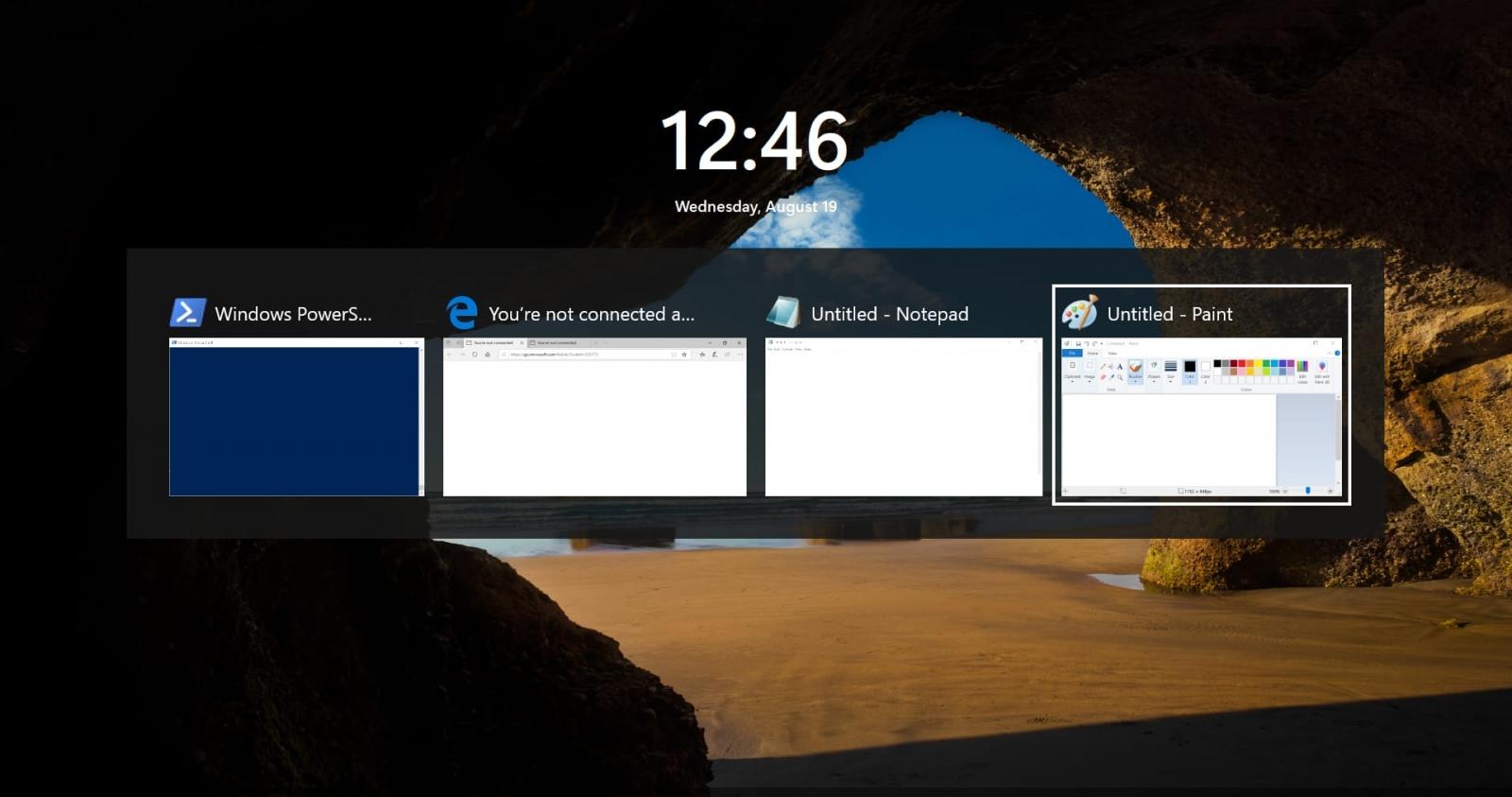 Alt+Tab exposing the deceptive lock screen