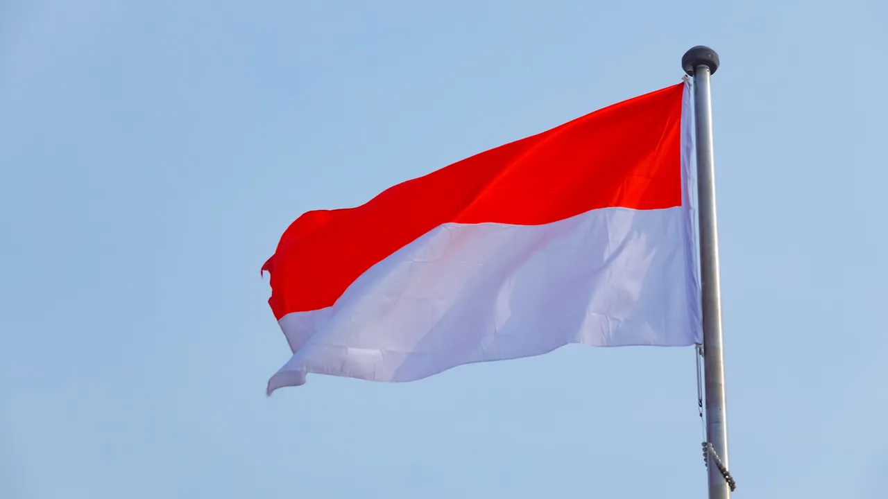 The flag of Indonesia. The flag of Indonesia.
