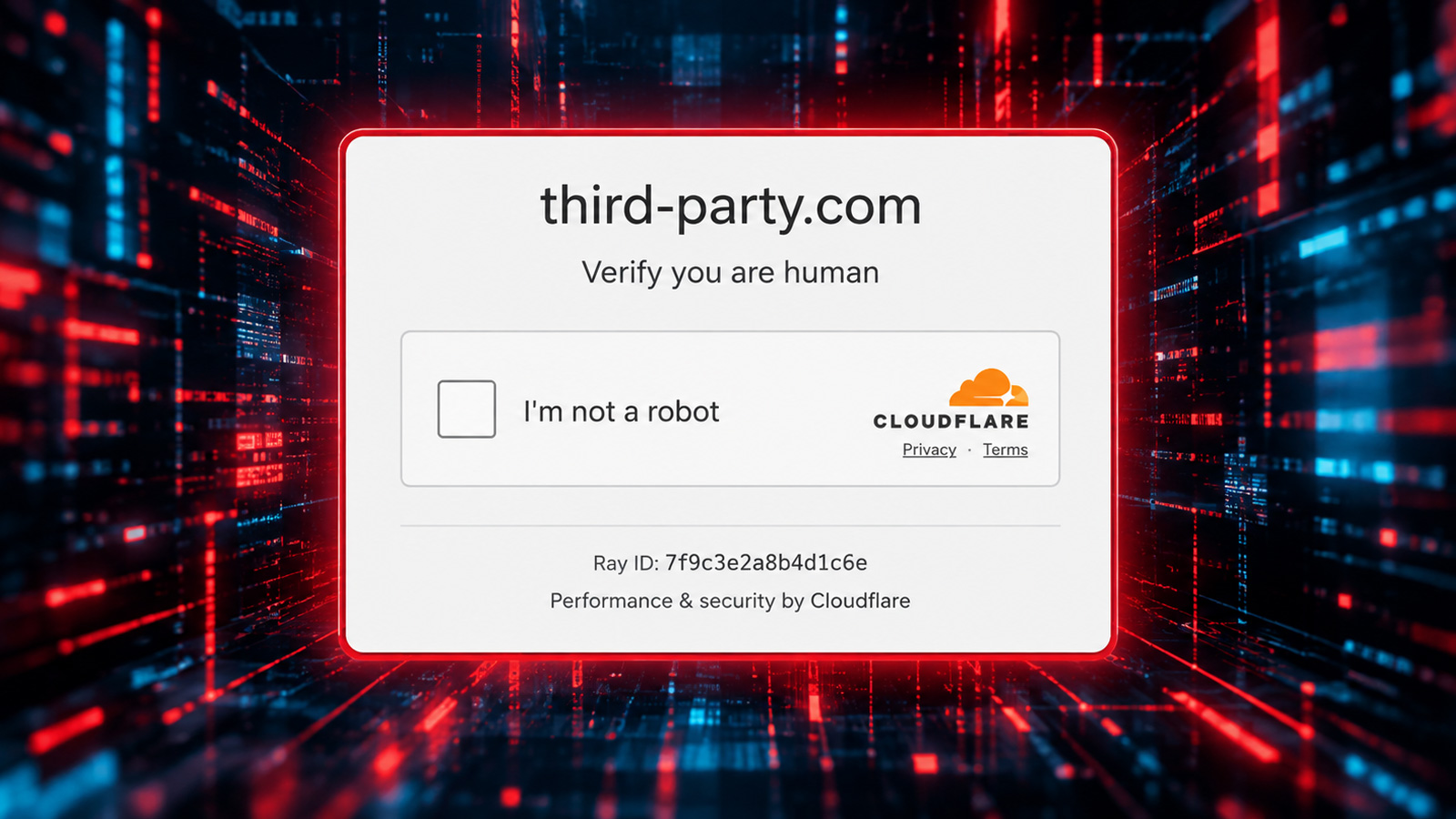 Third-party clickfix attack