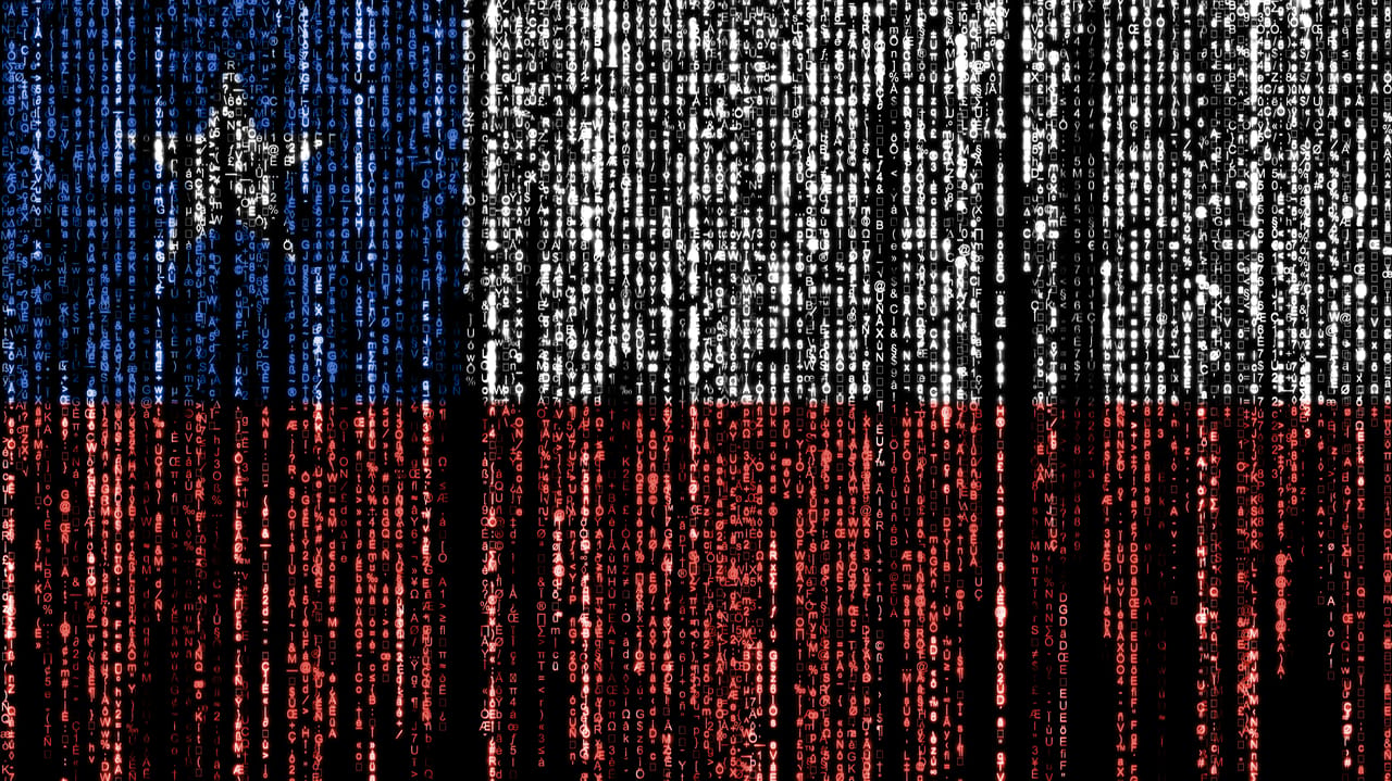 A digital, artistic representation of the Chilean flag A digital, artistic representation of the Chilean flag