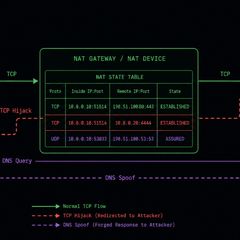 New NatJack Attacks Hijack TCP Sessions and Spoof DNS by Manipulating NAT Tables